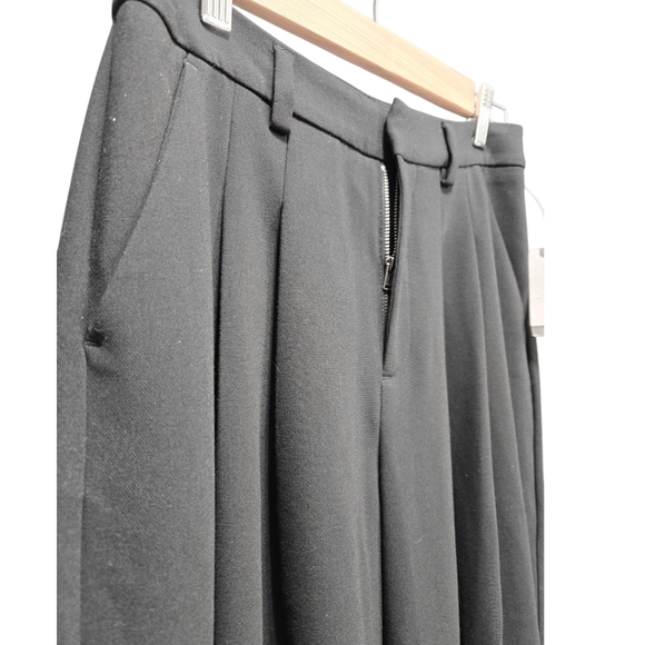 Anthropologie Maeve The Avery Black Wide Leg Pants Size 2 New With Tags Pleated - Picture 6 of 14